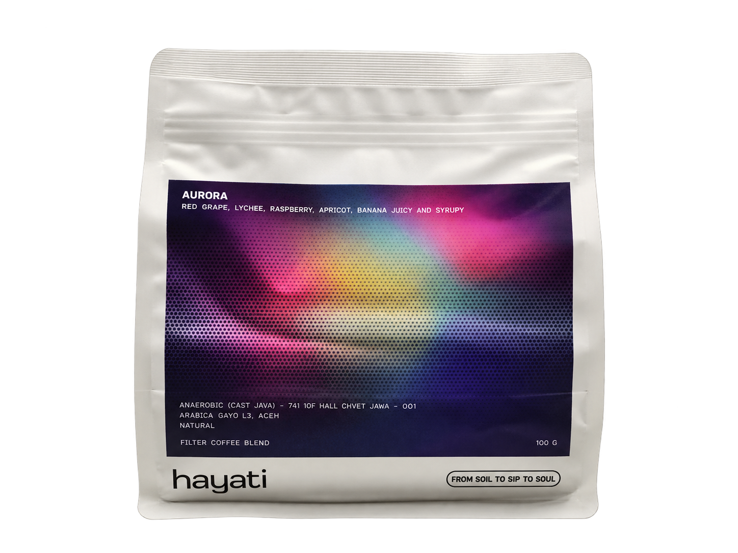 Hayati Aurora coffee bean bag
